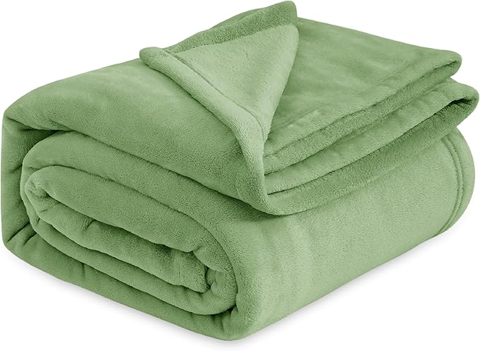 Bedsure GentleSoft Green Fleece Blankets King Size - Bed Blanket Soft Lightweight Plush Cozy Fuzzy Luxury Microfiber, Emerald, 108x90 inches