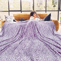 Purple Leopard Print Blanket for Women, Soft Warm Cheetah Queen Size Blanket, Cozy Fleece Throw for Bed Sofa Couch, Home Decor Living Room Bedroom Decor, Mothers Day Birthday Gifts for Mom Grandma