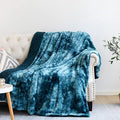 NEWCOSPLAY Super Soft Faux Fur Throw Blanket for Couch Dark Blue Sherpa Fuzzy Plush Warm Blanket for Sofa Bed (Dark Blue, Throw(50"x60"))