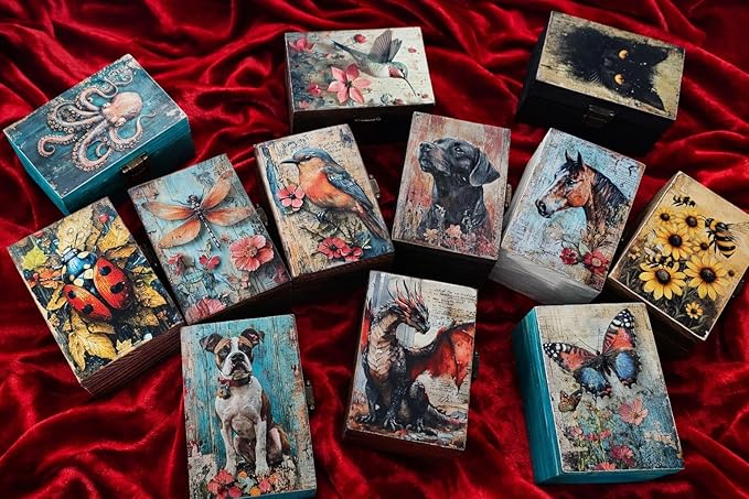 RK Collections Dragon Trinket Box I Animal Jewelry Keepsake Box I Dragon Lovers Gift Idea For Animals (4x2.75)