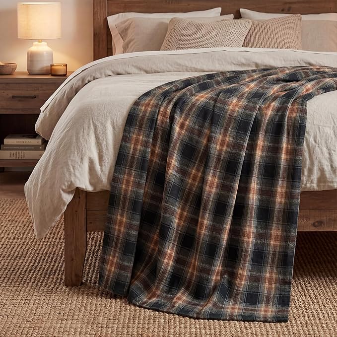 Horaldaily Colorful Farmhouse Plaid Spring Decorative Blanket Throw, Spring Summer Rustic Soft Lightweight Blanket for Couch Sofa Bed Lounging Decoration, Ideal Gifts for Kids Adults Self, 60x80