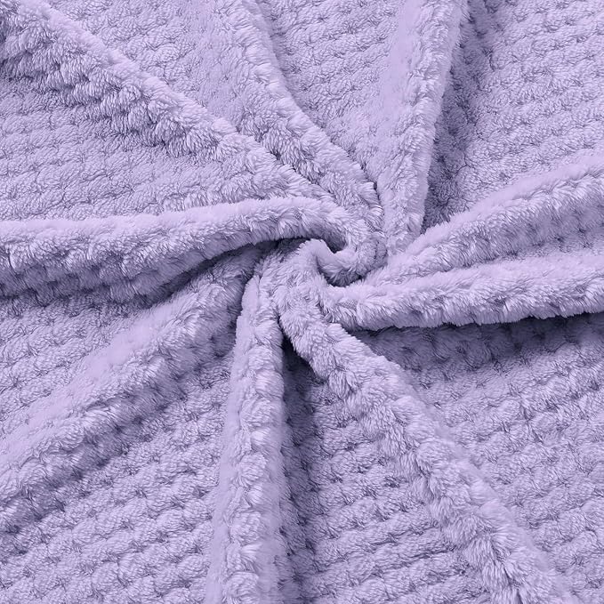 CREVENT 2Pcs 30''X40'' Cute Cozy Fluffy Warm Baby Blankets for Infants Toddlers' Bedding Crib Cot Stroller - Grey Cloud + Crown