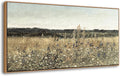 DJSYLIFE Framed Wall Art Decoration, Vintage Wildflower Field Canvas Wall Art, Classical Flowers Landscape Painting Prints, Farmhouse Cottagecore Living Room Decor, Modern Home Bedroom Decor 20"x40"