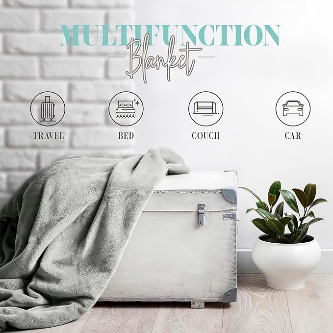 Elegant Comfort Luxury Ultra-Plush Velvet Touch Buffalo Plaid Fleece Throw - Soft, Warm, Cozy Micromink Sherpa-Backing Reversible Blanket for Bed, Sofa and Couch, Buffalo Black