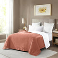 Mocassi Premium Ultra-Soft Flannel Fleece Sherpa Throw Blanket - Warm Cozy Reversible Plush Micromink Blanket for Couch, Bed and Sofa - Fluffy, Christmas Winter Bedding Gift, Twin XL, Coral