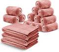 IR Imperial Rooms Fleece Blanket 16 Pack - Super Soft Fluffy Pink Throw Blanket for Sofa and Bed - Warm and Cozy Lightweight 400 GSM Microfiber Bed Throws Blankets, 50x60 Inches (Throw/Travel)