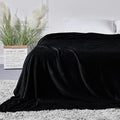StangH Fleece Bed Blanket King Size - Plush Soft Cozy Bed Blankets All Seasons Suitable, Luxury Microfiber Blanket for Babies/Pets, (King Size 108 x 90, Black)