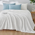 Joiedomi Queen Size Blanket for Bed, Soft White Fleece Blankets Gifts for Women Mom Girls, 280GSM Cozy Cute Soft Throw Home Room Decor Aesthetic Gifts 90x90 Inches