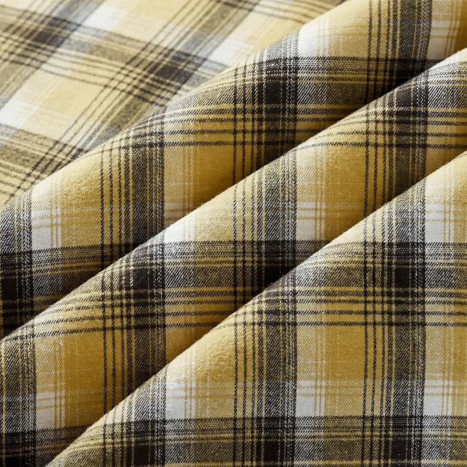 Horaldaily Yellow Brown Farmhouse Plaid Spring Decorative Blanket Throw, Spring Summer Rustic Soft Lightweight Blanket for Couch Sofa Bed Lounging Decoration, Ideal Gifts for Kids Adults Self, 60x80