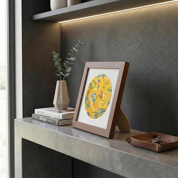 Newscz Framed Wall Art 8.3x8.3 Inch Modern Home Decor for Living Room Bedroom Wall Decor Above Bed & Office Aesthetic Gallery Wall Frame Set Farmhouse & Art Deco Decor Dining Room Kitchen Wall Decor (H-E03)