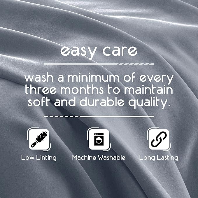 Vellux 1B07037 Original Insulating Core Hotel Style Solid blanket Machine Washable Soft Cozy Warm Thermal Durable Pet Friendly All Seasons Layering Bed Sofa Blankets, Full Queen, Grey