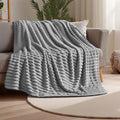 Joiedomi Twin Blanket for Bed, Soft & Warm Grey Fleece Blankets Gifts for Women Men Mom, Cozy Cute Soft Throw 60x80 Inches