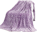 Purple Leopard Print Blanket Warm Purple Lightweight Blanket Soft Throw Blankets for Bed Couch Bedroom