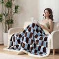 King Size Blanket for Bed - Fleece Bed Throw Blankets King Size 90"×108",Soft Plush Thick Warm Fluffy Reversible Flannel Blanket for Sofa Couch Bed for Winter All Seasons