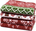 PHF Printed Fleece Blanket King Size, No Shed No Pilling Ultra Soft Plush Cozy Xmas Prints Theme Home Décor Flannel Blanket for Bed, Sofa, Couch and Gift, 108" x 90", Retro Christmas