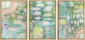 MUDECOR Framed Wall Art Print Set Vibrant Textured Abstract Multi-Colored Illustrations Modern Art Boho Decorative Colorful Chic for Living Room, Bedroom, Office - 24"x36"x3 Natural