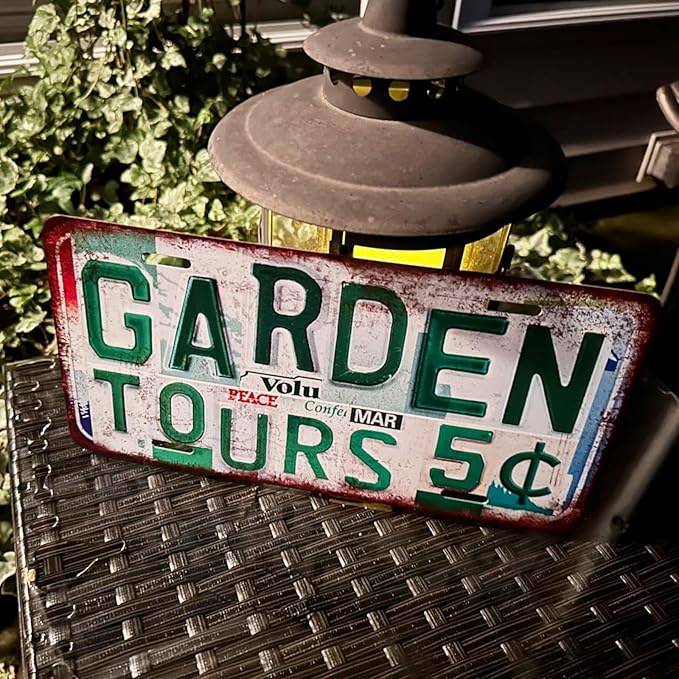Vintage License plate Wall Decor Metal Sign Tin Signs for Bar Home Bedroom Garage - Honk If You're Horny