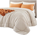 Bedsure Comforter Duvet Insert - Quilted Comforters Twin XL Size, All Season Duvet, GentleSoft Down Alternative Bedding Blanket, with 8 Tabs, Gifts for Women/Men, Linen, Twin XL 92 x 68 Inches