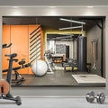 Home Gym Mirror for Wall,48x24x3PCS Full Length,Glass Frameless Body Large Mirror for Home Gym,Workout,Bedroom,Garage(Black)