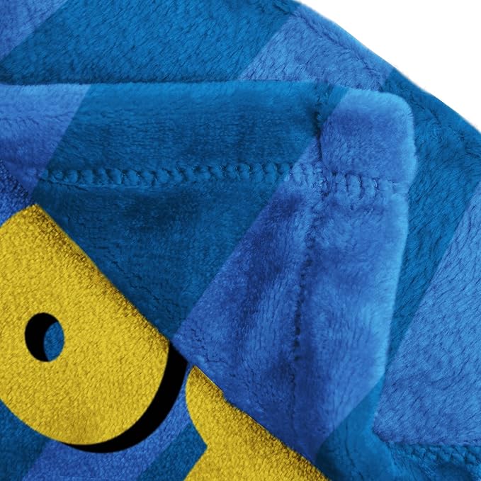 Jay Franco Kids Plush Throw Blanket – Ultra Soft Cozy Plush Fleece for Bed, Couch, Sofa, Home Décor, Official Licensed, Blue - Italian Brainrot, 50x60 - Large Throw