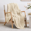 Love's cabin 100% Cotton Muslin Blanket, 6 Layer Lightweight Breathable Gauze Twin Size Blanket 60 x 80 Inches, Soft Summer Blanket for Bed or Couch, Beige