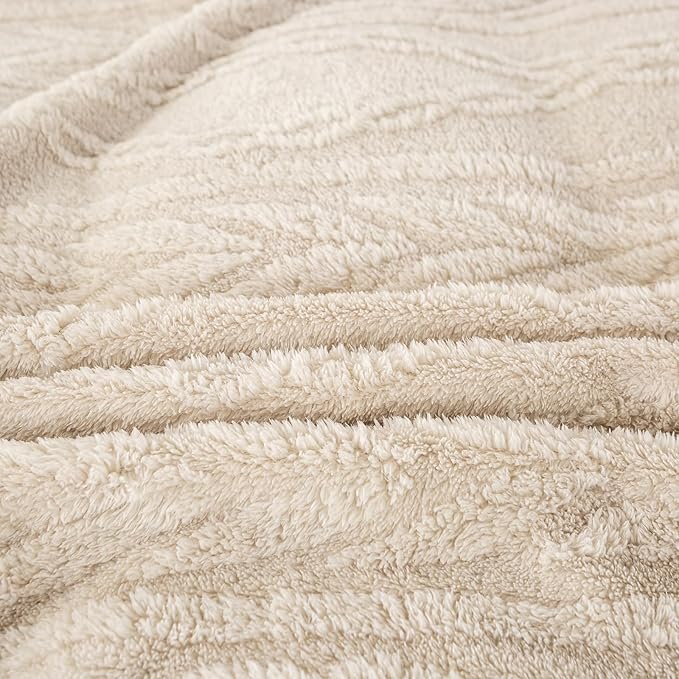 YUSOKI Twin XL Blanket Single Layer,Weight(3.1lb),370GMS-3D Stylish Design for Gift Home Decor (Linen,65"x90")