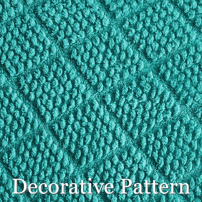 Whale Flotilla Fuzzy Fleece Throw Blanket for Couch, Bed, Soft Fluffy Jacquard Waffle Blankets for All Season, Lightweight and Warm, 50x60 Inch, Teal