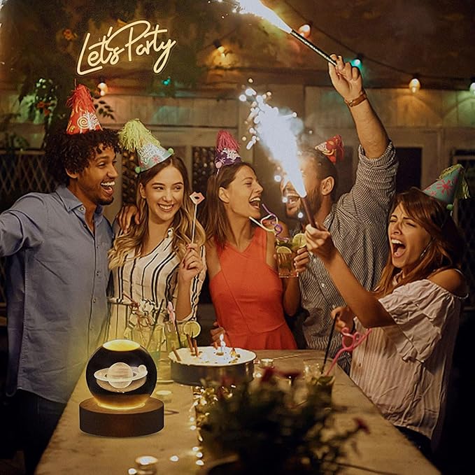 Let's Party Neon Signs, Dimmable LED Let's Party Neon Light Sign for Wall Decor, Decorative Let's Party Neon Lights for Bachelorette Party, Engagement Party, Birthday Party, Wedding Party Warm White