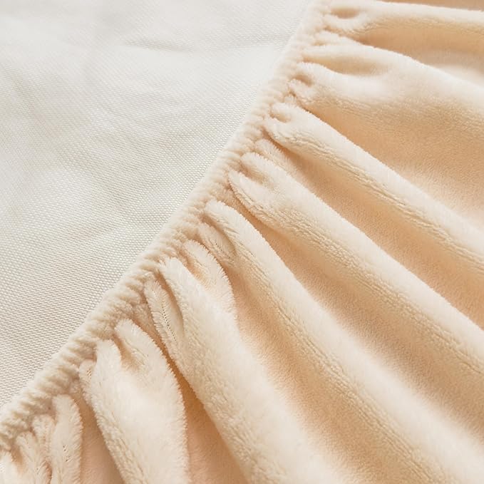 H&D Bedding King Sheet Set – 3 Piece Bed Sheets for King Size Bed, Luxury Soft and Breathable Faux Fur, Includes 1 Comfy Bubble Sheet, and 2 Pillowcases （King, 3-Piece Set