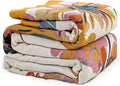 Boho Blanket for Bed 100% Cotton Bohemian Throw Blankets Ultra Soft Woven Muslin Decorative Blankets All Seasons Vintage Quilt Knitted Blanket for Sofa Chair (Colorful, 90"x98")
