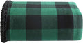 Eddie Bauer - Blanket, Super Soft Reversible Sherpa & Brushed Fleece Bedding, Throw Blankets for Couch, Ideal for Lounging (Cabin Plaid Green)