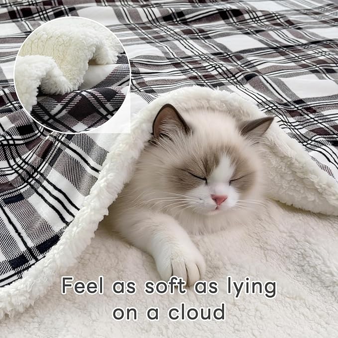 Sherpa Fleece Throw Blanket for Couch, Fluffy Plush Warm Fuzzy Blanket for Women and Men, Cozy Thick Soft Twin Blanket for Bed(Gray-2, 80"*90")