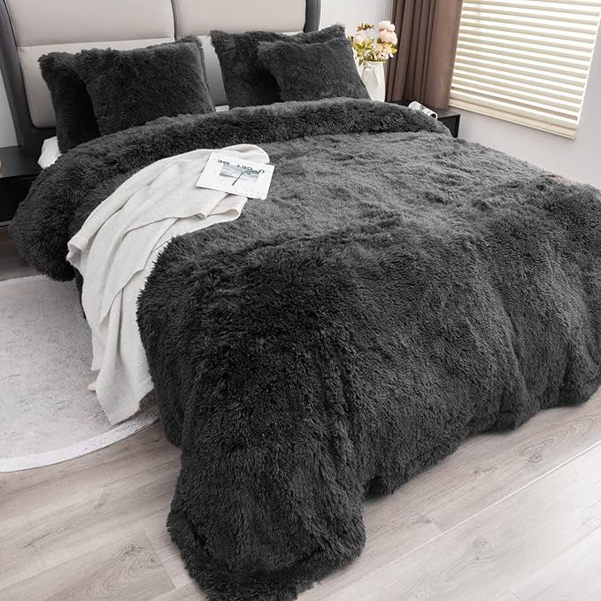 YUSOKI Faux Fur Queen Blanket(Morel,90" x 90"),Whithout Pillows,Winter Lightweight Plush Fuzzy Soft Cozy Microfiber Comfy Bed Blanket for Women Kids Girls Couch Sofa Washable