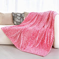 Lightweight Blanket Soft Pink Fleece Blanket Queen Size Throw Blankets for Bed Warm