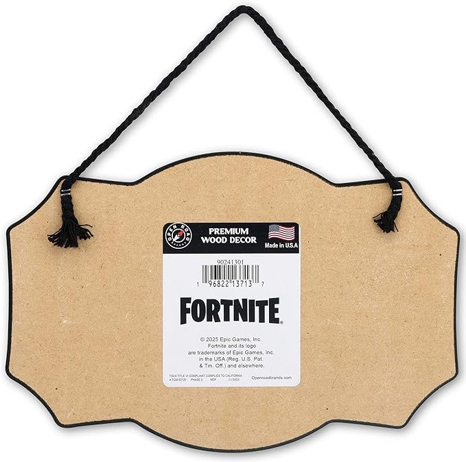 Fortnite Where We Droppin Hanging Wood Wall Decor - Fun Fortnite Sign for Bedroom or Game Room
