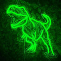 Dinosaur Neon Sign for Wall Decor, USB Dimmable Green LED Night Light for Boys Bedroom, Jurassic Party Decorations, Birthday, Halloween and Christmas Gift, 15.5 x 13 inch