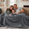 Joiedomi Queen Size Blanket for Bed, Soft & Warm Grey Fleece Blankets Gifts for Women Men Mom, Cozy Cute Soft Throw 90x90 Inches