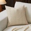 FIOUOVO Floral Pillow Covers 20x20 Pillow Cover Block Print Couch Pillows for Living Room Decorative Neutral Accent Throw Pillow Covers, 1PC, Cognac Brown