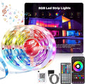 LED Lights for Bedroom 200FT, RGB LED Strip Lights Music Sync, DIY Color Changing LED Light Strip with Remote & App Controll, Led Lights for Room Decor Ambiant Lighting (2 Rolls), White