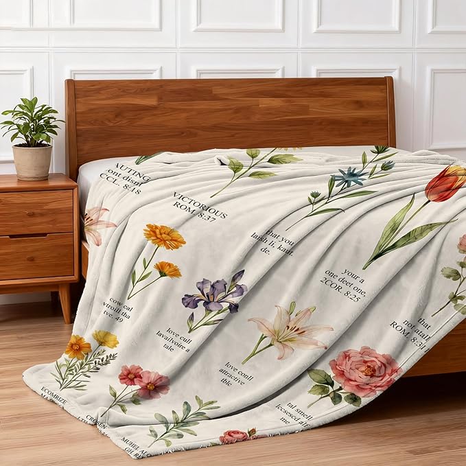 Christian Gifts for Women Faith, Inspirational/Religious/Spiritual Gifts for Adults, Soft Throw Blankets for Women/Men, Personalized Blankets for Adults 40"x 50"