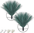 Pretty Jolly Boho Wall Decor, Wall-Mounted Metal Hanging Artificial Pampas Display, Wall Art for Living Room, Bedroom, Bathroom, Dining Room, Plant Decor 2 Pack