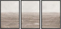 MUDECOR Framed Wall Art Print Set Neutral Textured Seascapes Subtle Tones Illustrations Modern Art Boho Decorative Colorful Chic for Living Room, Bedroom, Office - 16"x24"x3 Black