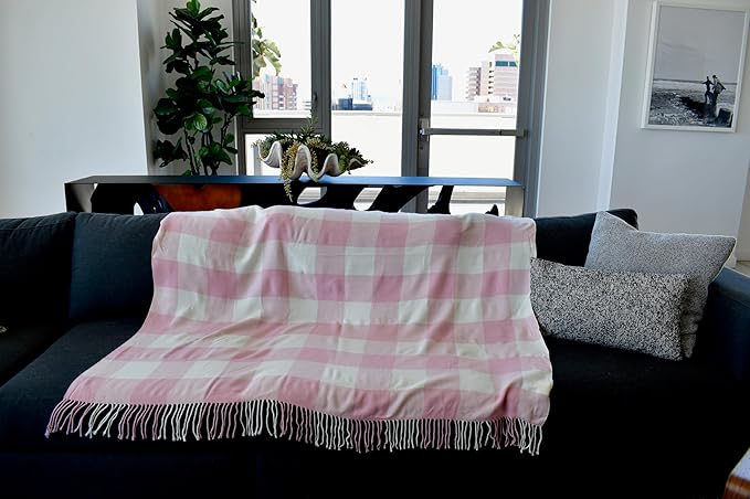 Blankets - Buffalo Plaid Throw Blanket - Decorative Classic Blanket - Comfortable & Ultra-Soft - Lightweight & Indoor Outdoor Blanket, Living Room, Couch, Travelling Good for All Seasons, Gift for Her