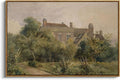 InSimSea Framed Canvas Wall Art Vintage Decor, Home Decor Classical Scenery Landscape Cottage Paintings Prints, Large Prints Artwork, Wall Decorations for Living Room Bathroom, 24"x36"