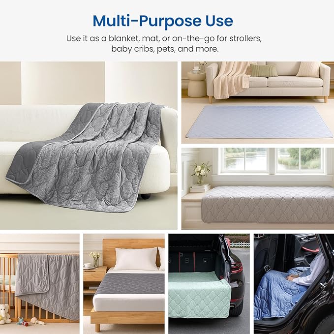 Cozy Bliss Double Side Cooling Blanket for Hot Sleepers, Q-Max>0.46 Lightweight Soft Breathable Bed Blanket, Cooling Throw for Night Sweats (Charcoal Grey, 60"x80")
