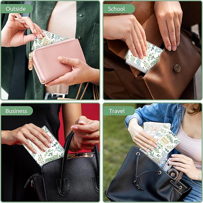 Pocket Calendar 2026-2027, Green Monthly Planner 2026-2027 - 3.7" x 6.7" - Runs from January 2026 Until December 2027, 2026 Pocket Calendar with PVC Cover for Organizing & Planning