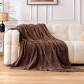 Amazon Basics Chunky Chenille Knit Microfiber Throw Blanket for Couch, Bed and Sofa, Soft and Warm Lightweight Jersey, 60"×80", Brown
