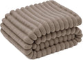 Bedsure GentleSoft Light Brown Fleece Blanket for Couch - Cozy Soft Blankets for Women, Cute Small Throws for Girls, 60x80 Inches