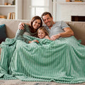 Joiedomi King Size Blanket for Bed, Soft & Warm Sage Green Fleece Blankets Gifts for Women Mom, Cozy Cute Soft Throw 108x90 Inches