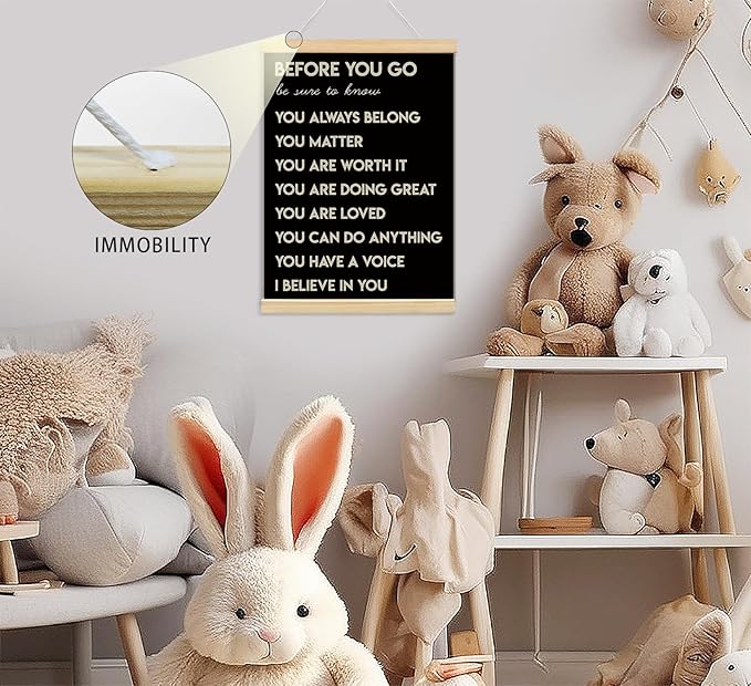 foedor Mental Health Posters,Positive Affirmations Wall Sign Decor Posters for Health Office,Inspirational Wall Art for Office Bedroom Kids Playroom Wall Decor,12x16 In